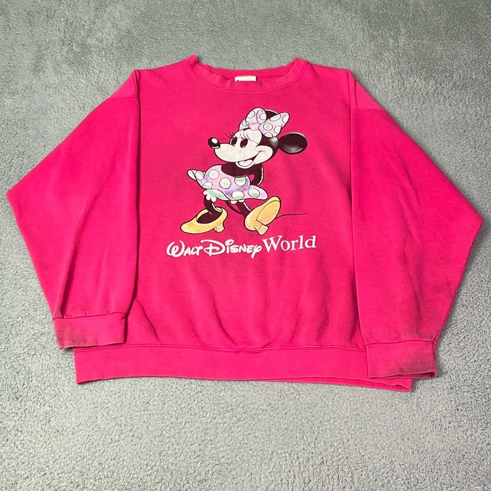 Vintage Pink Minnie Mouse Crewneck - Picture 2 of 7